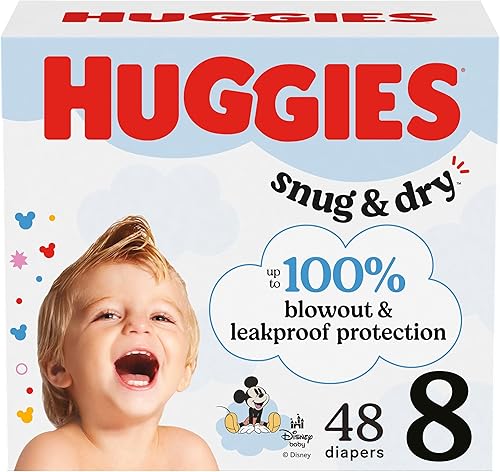 Miniatura 41 de Huggies Pañales de tamaño 4, pañales para bebé Snug & Dry, talla 4 (22-37 libras), 30 unidades, el embalaje puede variar