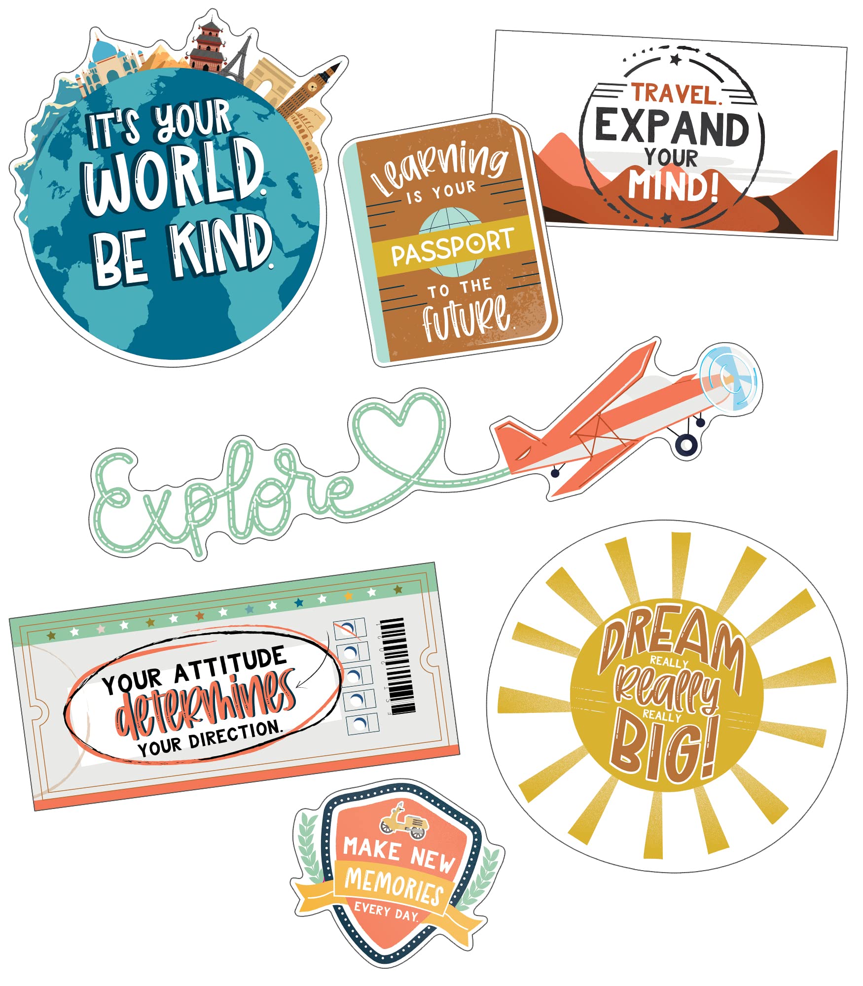Buy Carson Dellosa Let's Explore Motivational Mini Bulletin Board Set
