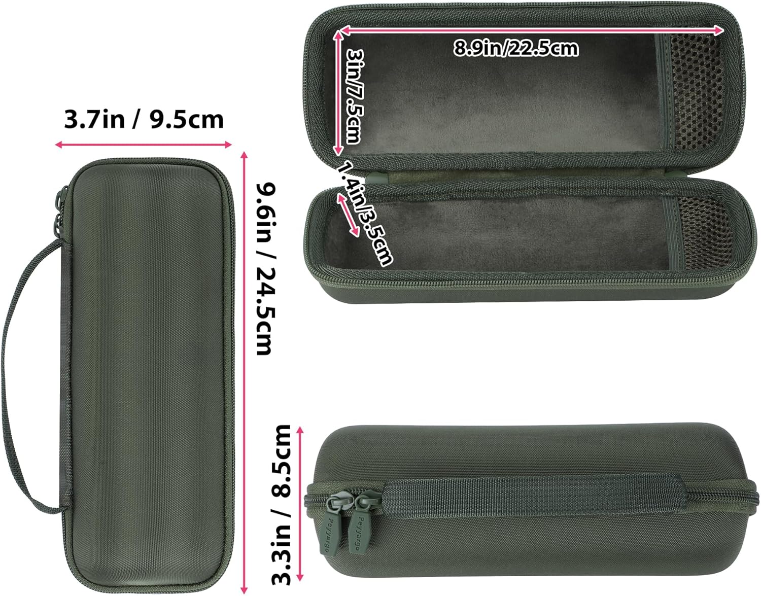 Storage Case Compatible with JBL Flip 7/6 / 5 Portable Waterproof and DropProof Speaker (Green) - Image 8