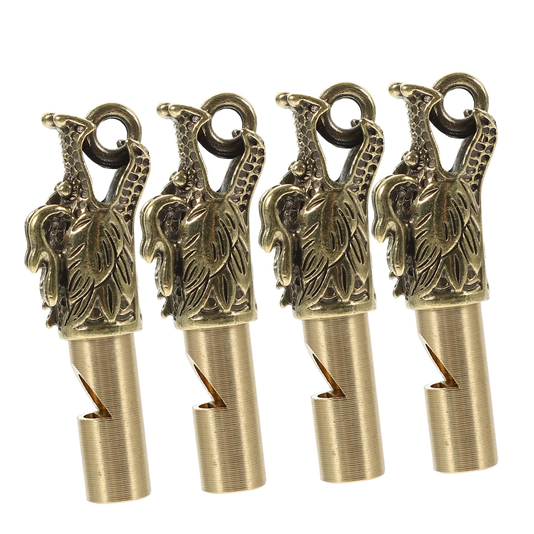 Sosoport Ornements sifflet d'entraînement sifflet de sécurité sifflet d'orage sifflets sifflet Anti Chien Sifflet pour Chien Jouets d'extérieur Porte-clés sifflet Siffler Laiton