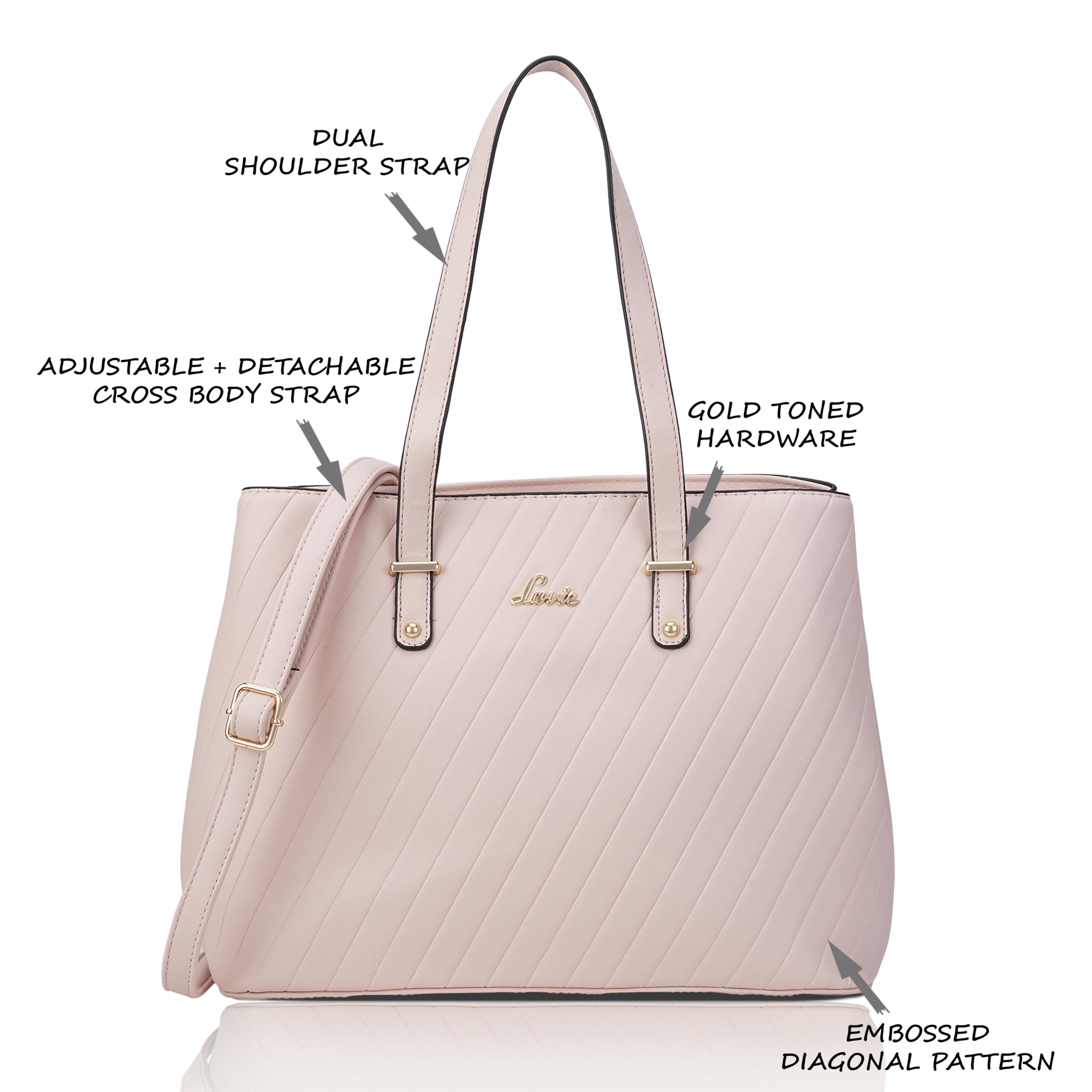 Lavie - HWER227022N4 Yalta Women's Handbag (Pink) 1