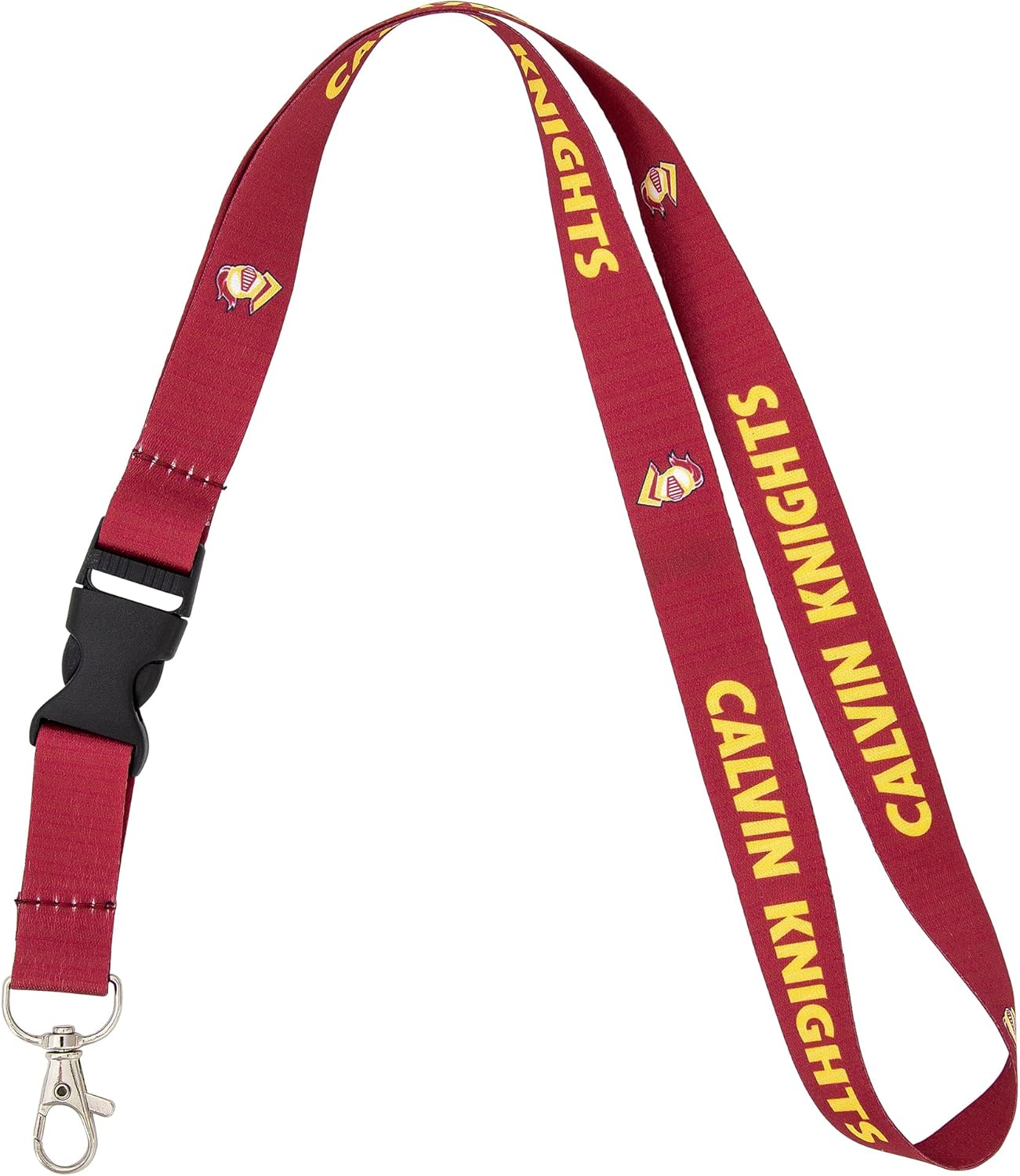 Desert Cactus Calvin University Lanyard Knights Car Keys ID Badge Holder Keychain Detachable Breakaway Snap Buckle (Red)
