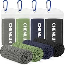 Cooling Towels for Neck and Face Instant Cool Towel for Hot Weather UPF 50 Quick Dry Microfiber Sweat Towel for Gym Sports Workout Travel - 40"x12", 4 Packs Multicoloured