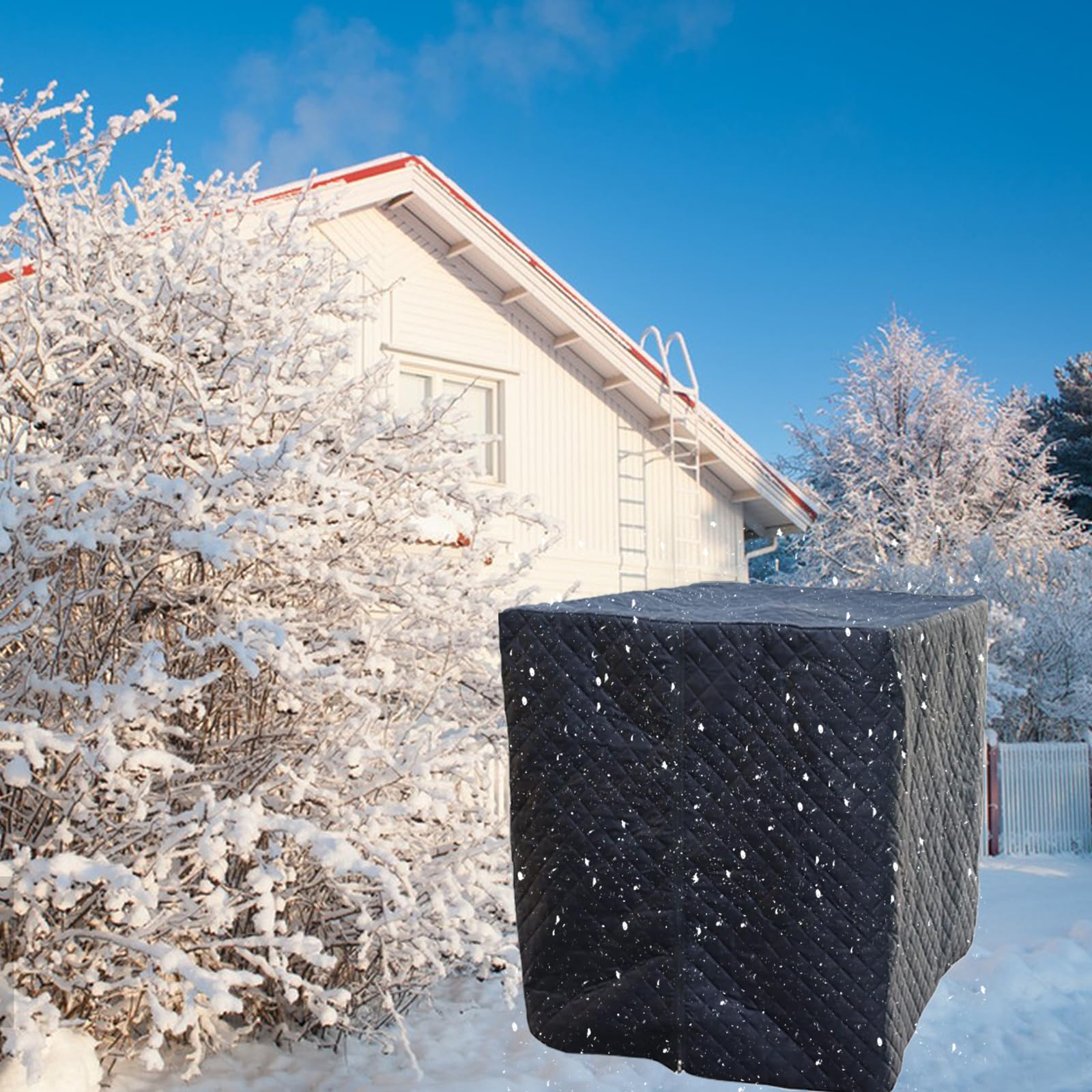 IBC Tank Abdeckung Thermohaube Frostschutz - Ibc Container Abdeckung, 1000L Wassertank Frostschutz, Verdickung Plus Baumwolle UV-Schutz, IBC Tank Zubehör Abzudecken Winter