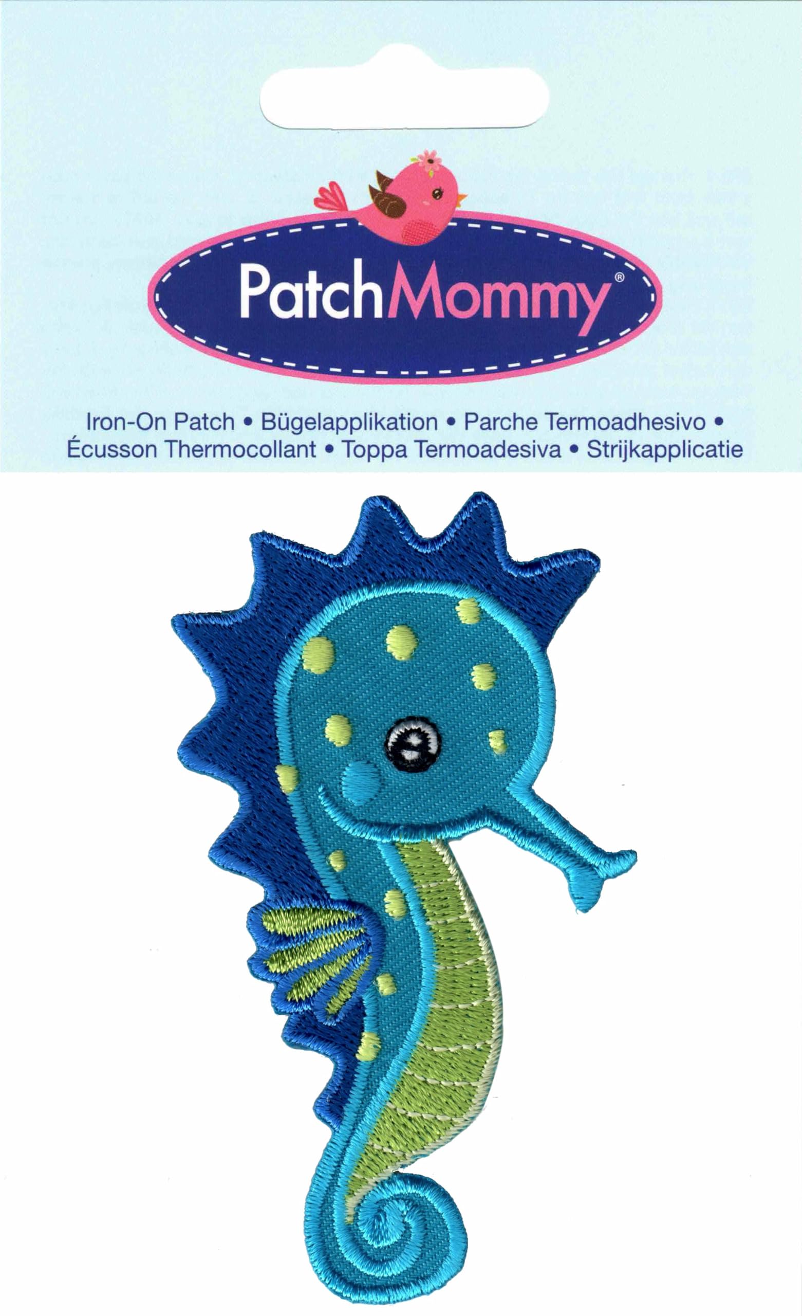 Toppa Termoadesiva Cavalluccio Marino - Ricamata Per Vestiti E Accessori - Foto 3