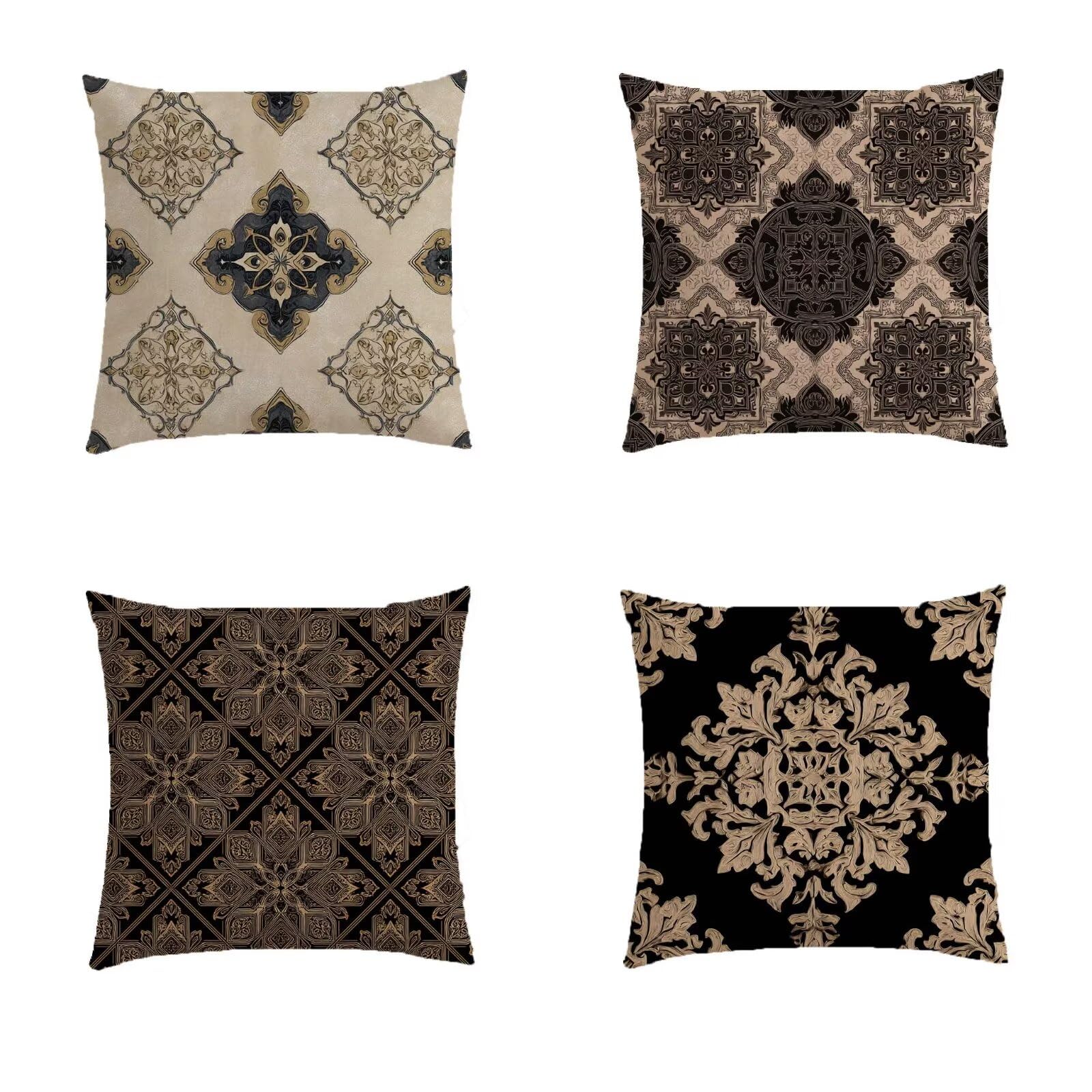 Housse coussin extérieur étanche 40x40cm pour décoration salon de jardin