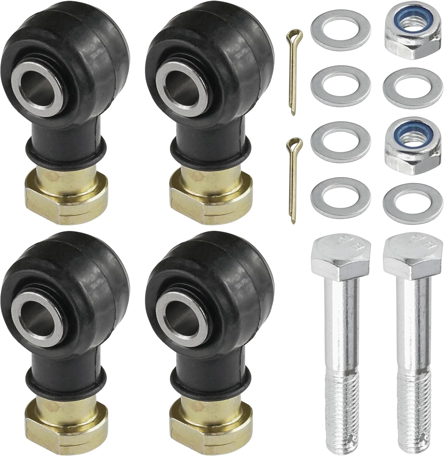 Caltric Two Sets Of Tie Rod End Kit Compatible with Polaris Sportsman 500 1998 1999 2000 2001 2002 2003 2004 2005