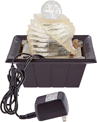 Miniatura 3 de OK Lighting Fuente de mesa de 8" H con luz