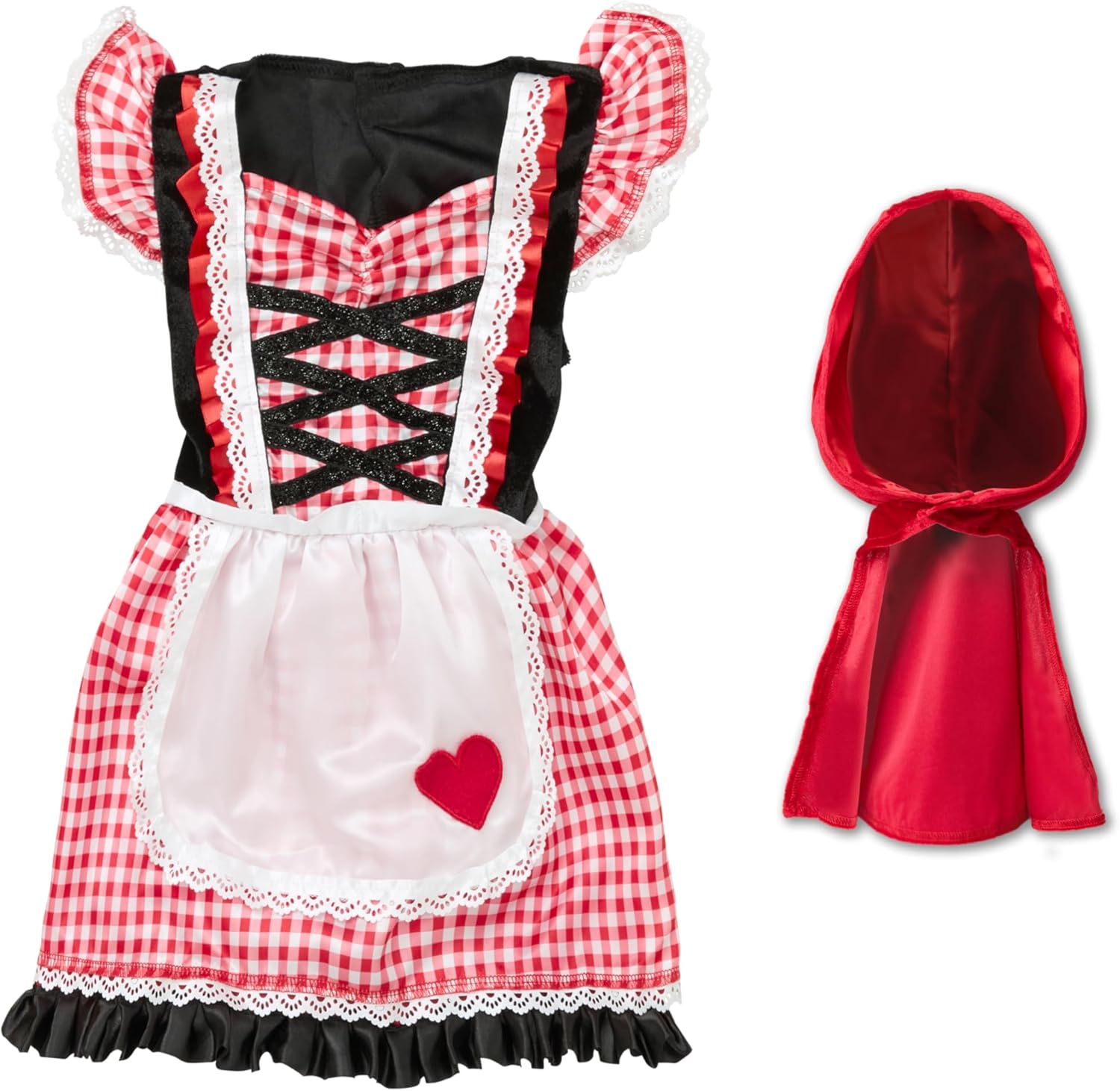 Spirit Halloween Baby Lil’ Red Riding Hood Costume | Little Red Riding Hood Cosplay | Classic Character Outfit