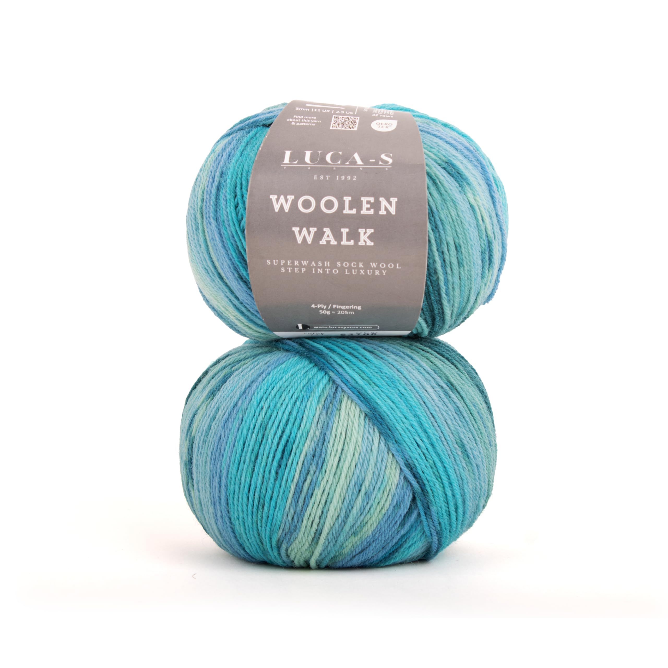 2PCs Superwash Sock Wool for Knitting - 4 Ply Yarn From 75% Pure Wool, 25% Polymide - 50g Hand Knitting Yarn — image 1