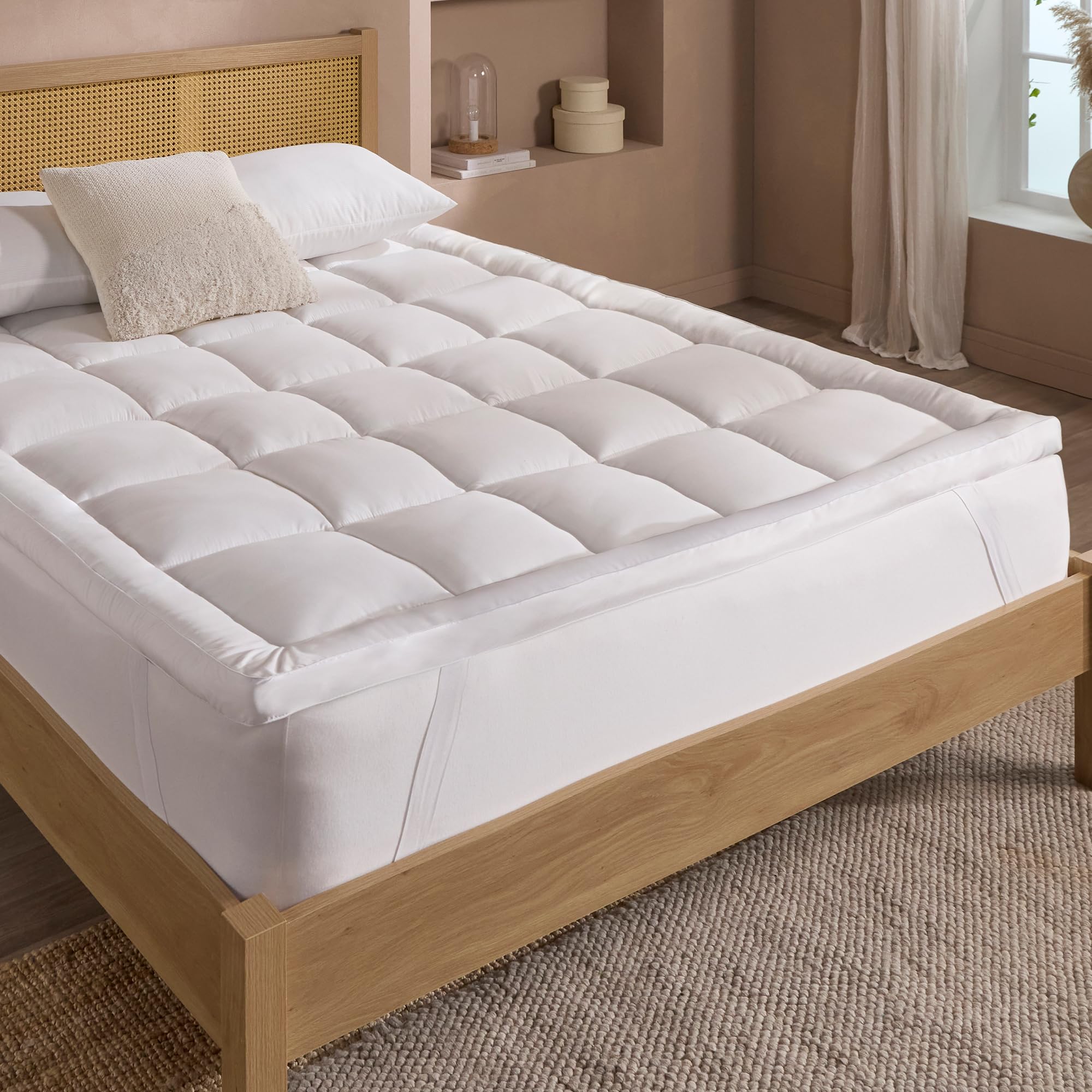 Slumberdown Mattress Topper - S KING - White