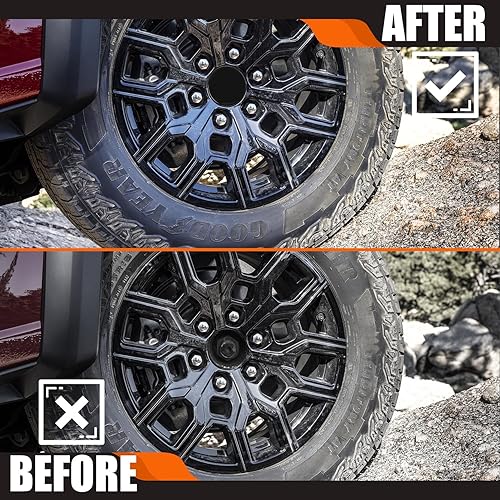 Miniatura 37 de TMS - Tapones centrales de rueda de 2.7 pulgadas para BMW Serie 3, 4, Serie 5, Serie X, Serires Z, Series 3613 6783 536, paquete de 4