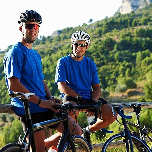 Miniatura 10 de MCPORO - camisetas de entrenamiento para hombre de manga corta de secado rápido camisas deportivas que absorben la humedad para el gimnasio