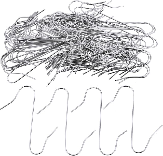200 Pieces Christmas Tree Hooks Ornament Hanging Hooks S-shaped Hangers for Christmas Tree Hanging (Silver)