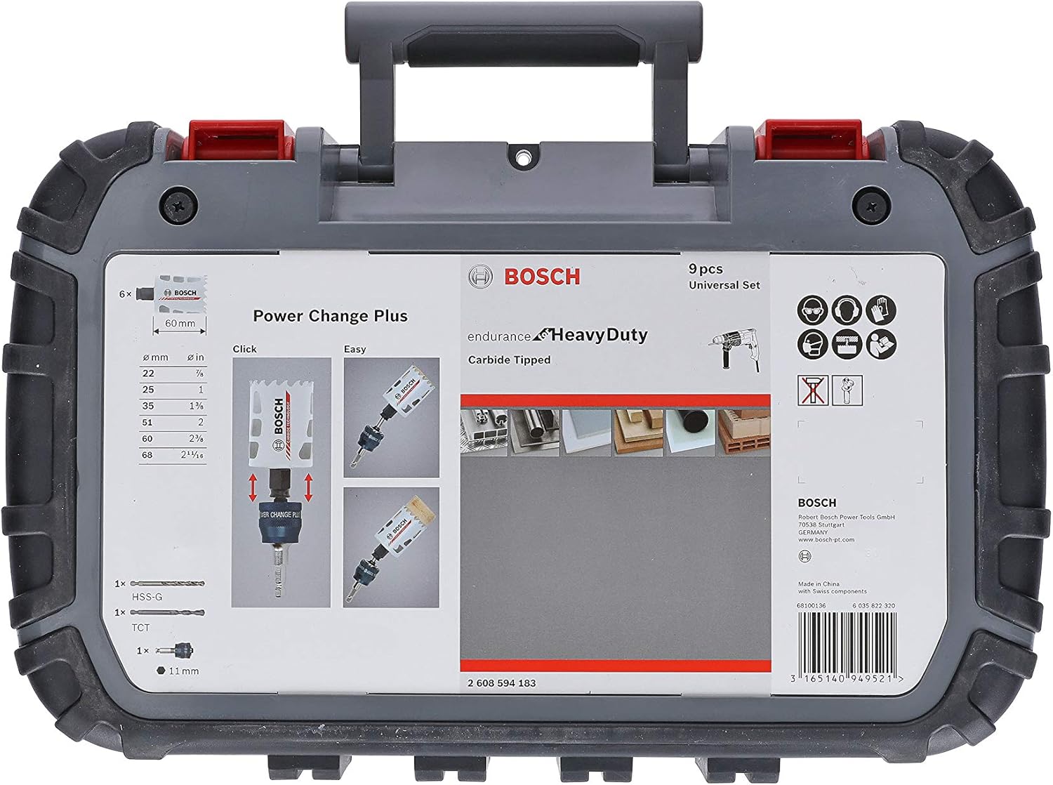 80% оƒƒ Dіѕсоunt Bosch Professional 2608594183 8-Piece Tungsten Carbide Hole Saw Endurance for Heavy Duty Universal Set (ØØ 22/25 / 35/40 / 51/68 mm, Drill Accessories) Bеѕt Dеаl Prоduсt Bosch Professional 2608594183 8-Piece Tungsten Carbide Hole Saw Endurance for Heavy Duty Universal Set (ØØ 22/25 / 35/40 / 51/68 mm, Drill Accessories)