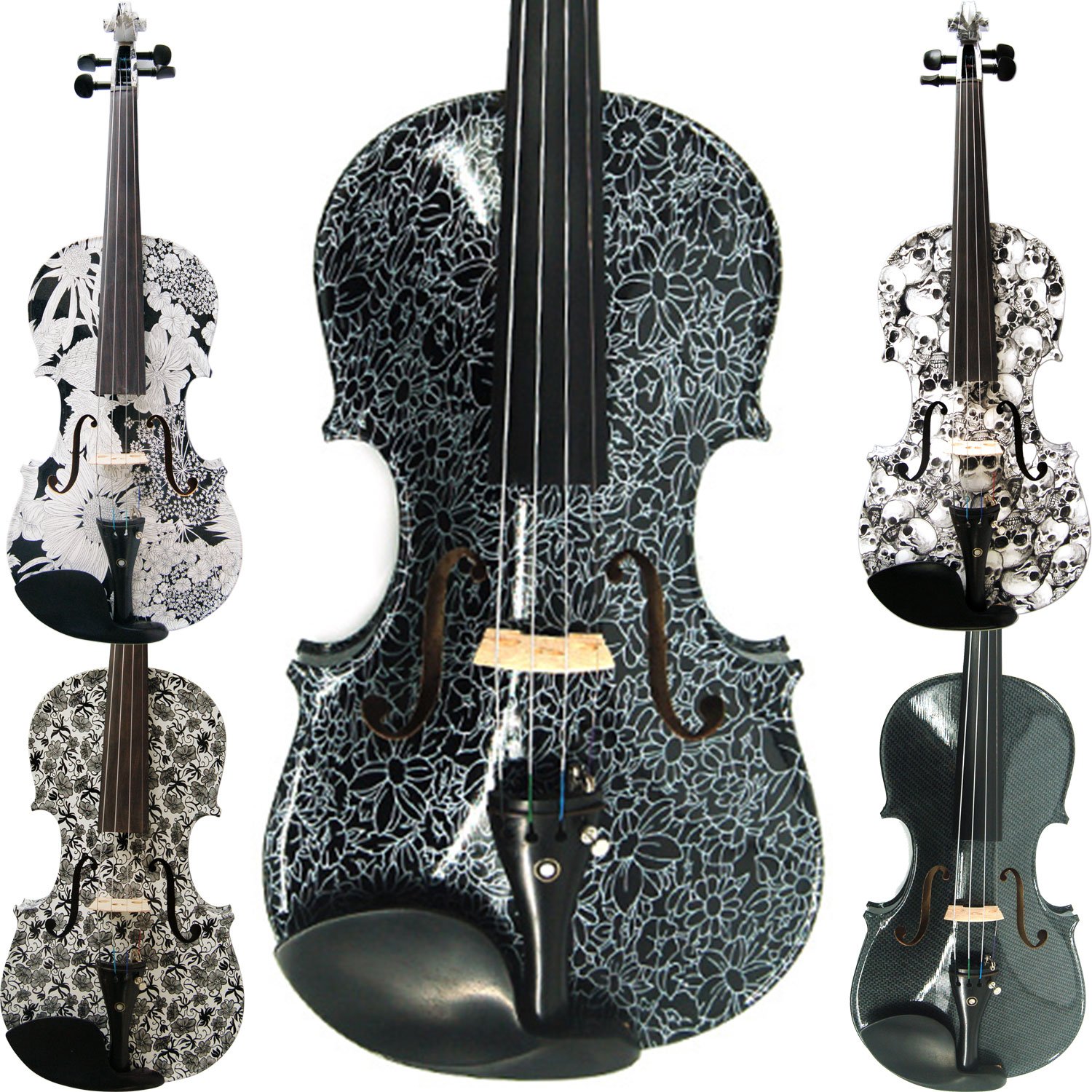 Aliyes faite à la main femmes/Gril acoustique pour violon 4/4 Taille complète kit en bois massif pour violon avec cas, ARC, colophane, Strings-hb HB-1306