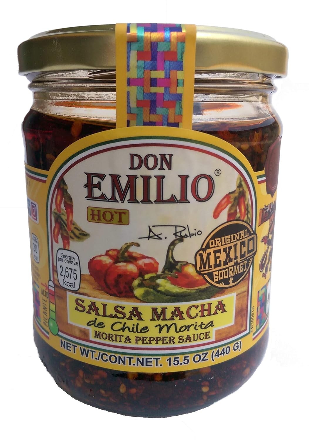Salsas Machas Don Emilio 15 oz Chile Morita made in Mexico