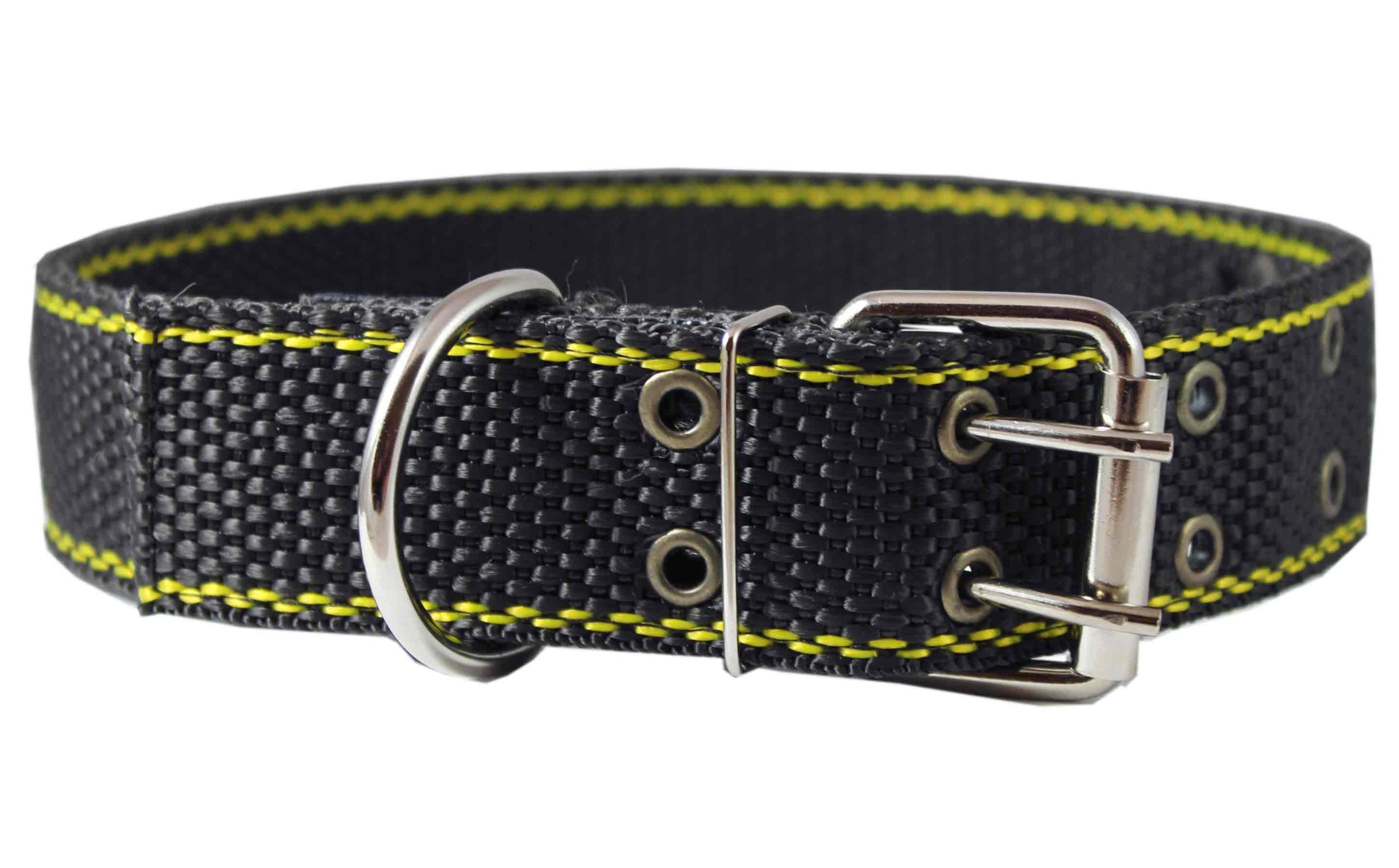 Collier de chien nylon et cuir XL : protégez le cou de votre compagnon avec douceur
