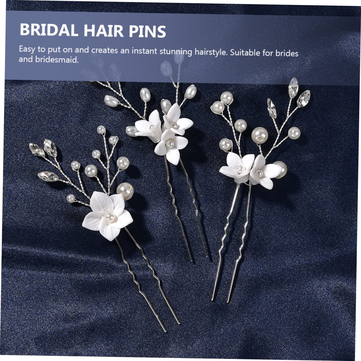 MAGICLULU 12piezas Horquillas De Novia Elegantes Perlas y Flores Para Accesorios De Boda Tocados De Dama De Honor y Peinados De Novia