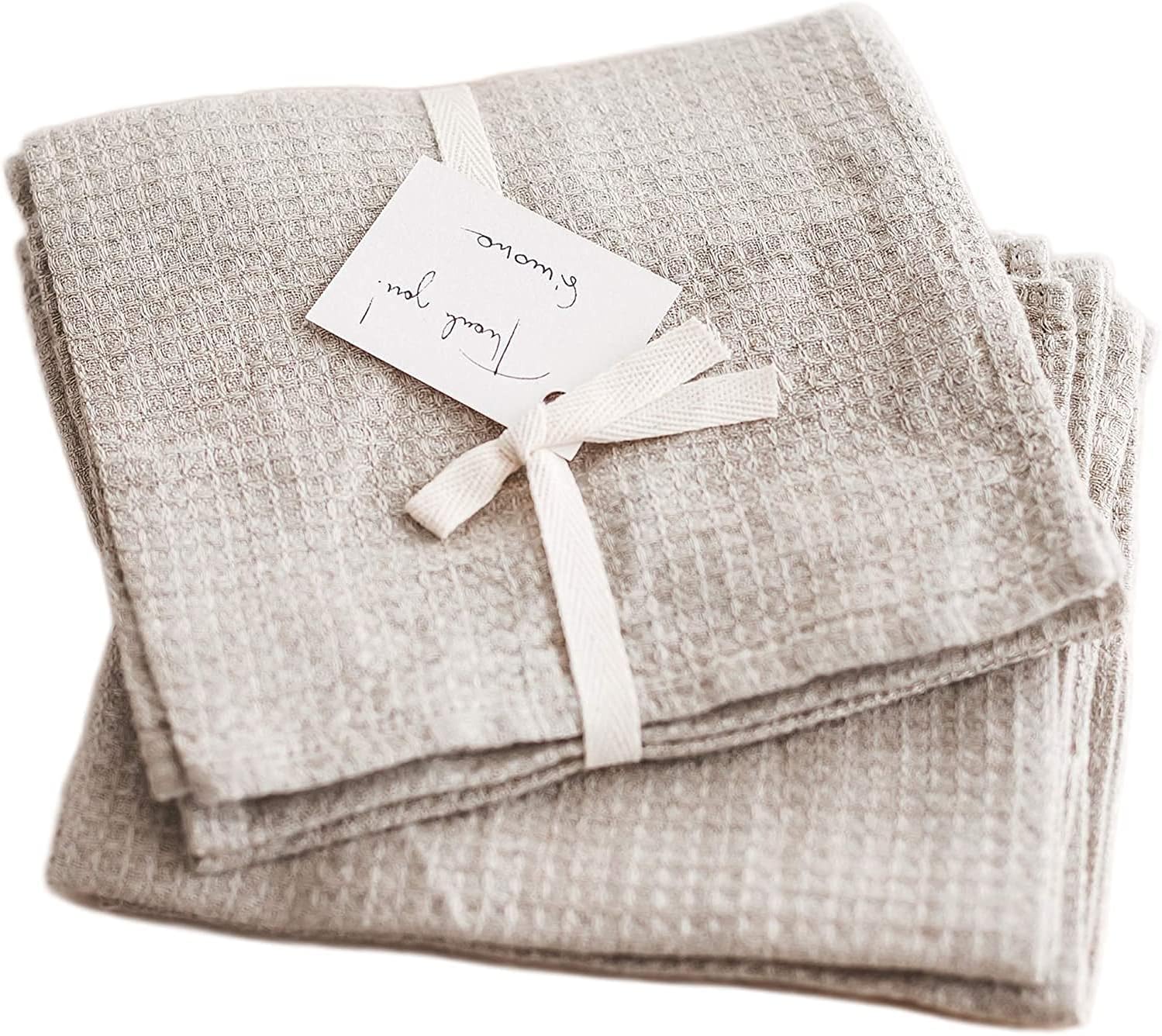 Pure 100 Linen Dish Towels Set of 2 Linen Kitchen Towels