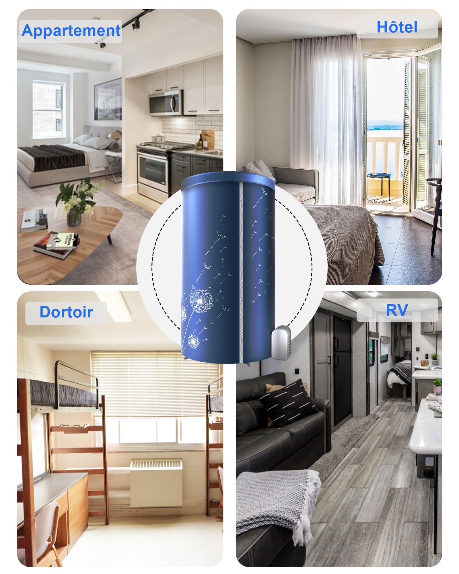 Sechoir a Linge Electrique, 1000Watts＆120CM Séchoir à Linge Etendoir Electrique Chauffant, Minuteur Automatique Pliable Sèche-vêtements, pour Appartement ou Maison