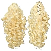 Vista 9 de SWACC - Extensiones de cola de caballo de 12 pulgadas con clip de pinza, cabello sintético rizado
