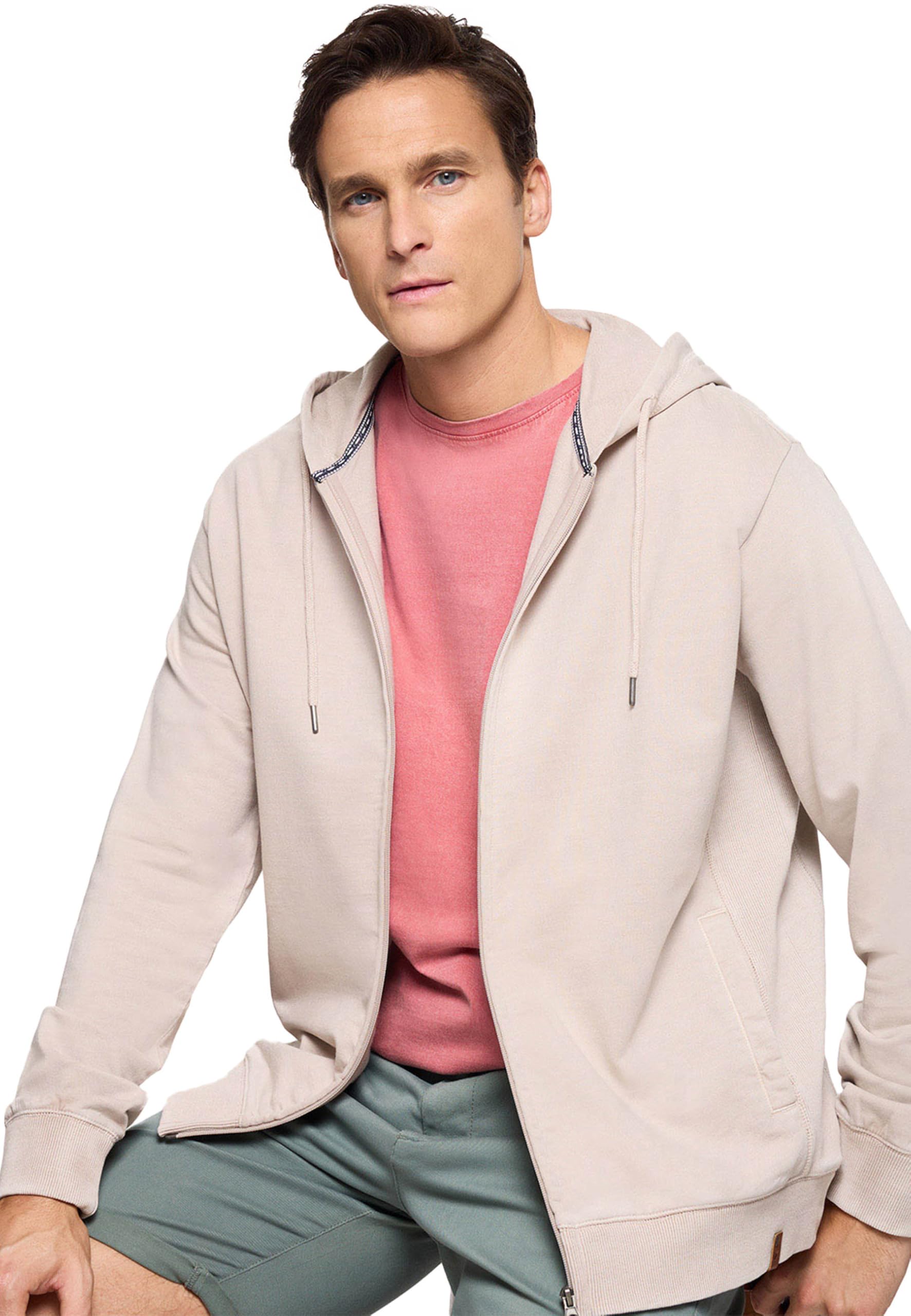 KOALA BAY | Wilbur | Sudadera Hombre Beige con Capucha | Sudadera con Cremallera Casual | Ropa Cómoda de Uso Diario | Moda Hombre