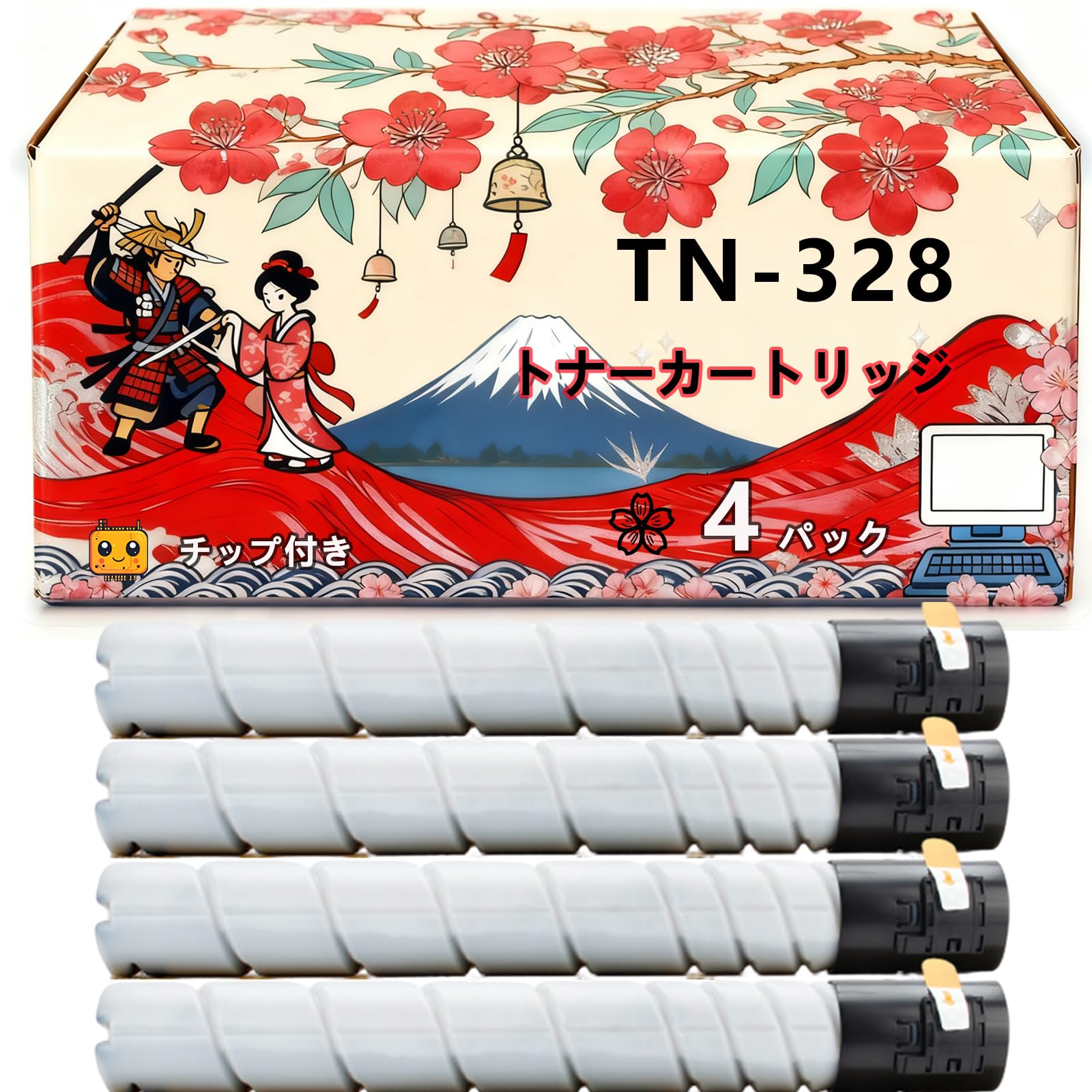 Amazon.co.jp: TN-328 トナーカートリッジ 互換ブランド コニカ