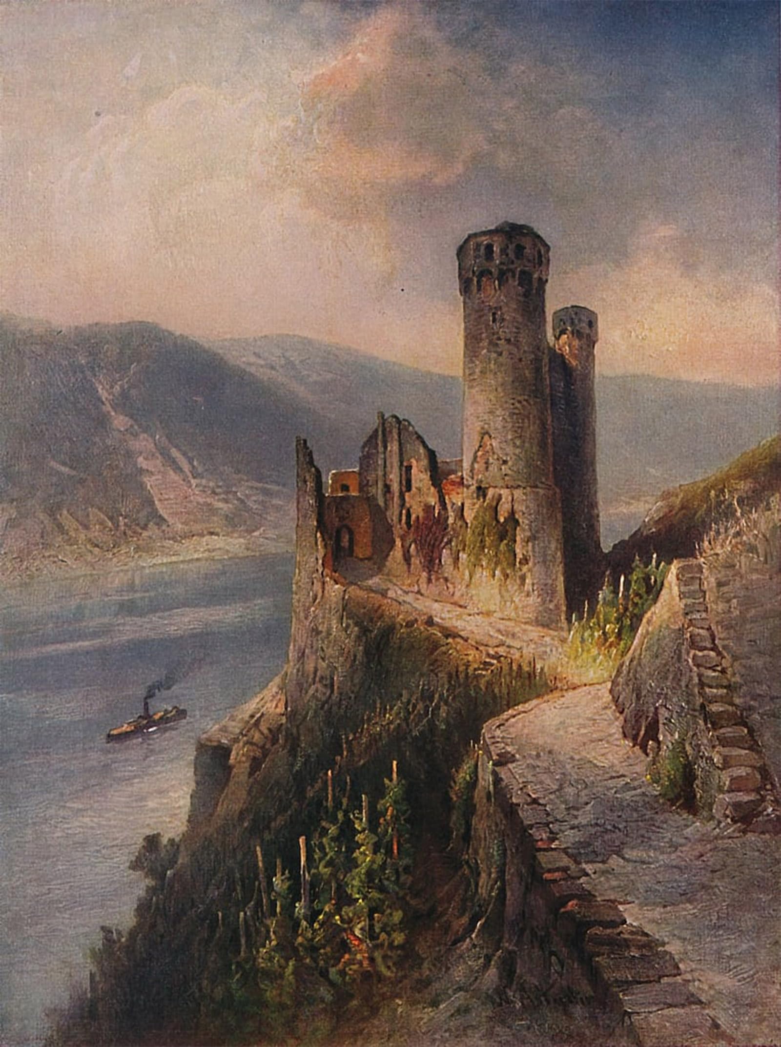Tableaux Moderne Toile Décor Art Mural Classique Château d'Ehrenfels - 5