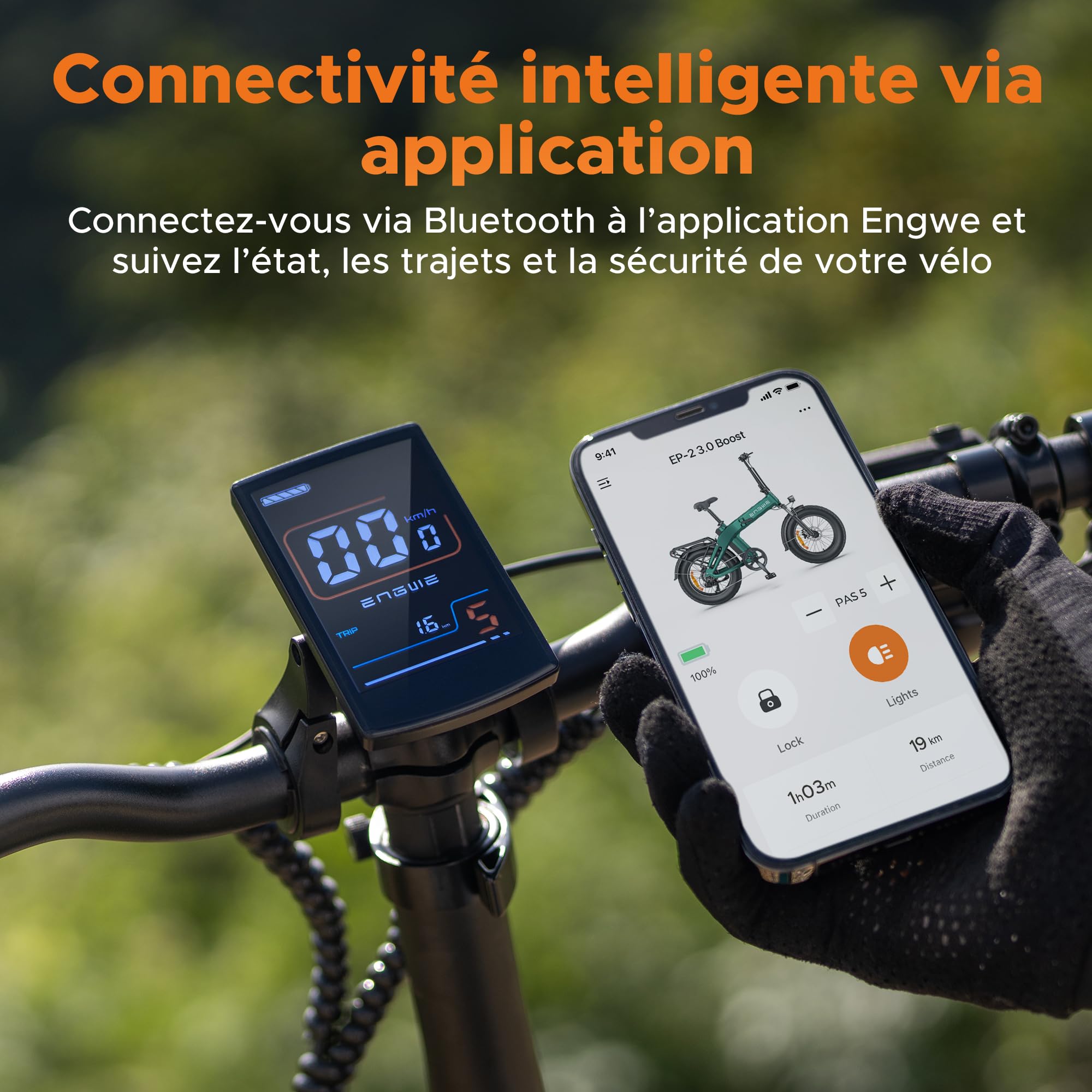 ENGWE EP-2 3.0 Boost Vélo Électrique Pliable 48V 13,5Ah 120km Freins Hydrauliques