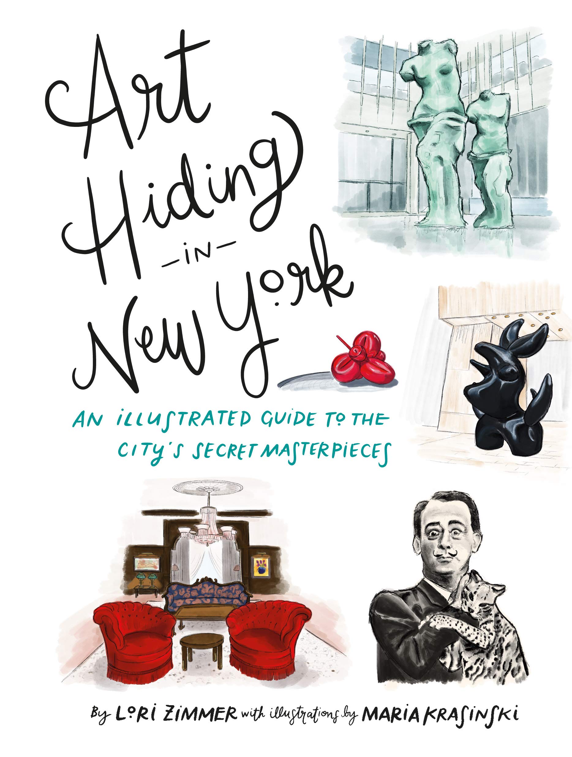 Art Hiding in New York beau livre illustré d'art contemporain et guide de collection