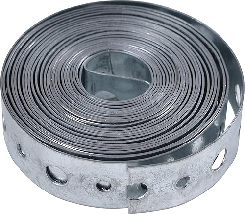 Oatey 33923 28 Ga. Correa de suspensión galvanizada, empaquetada, 34 pulgadas x 10 pies