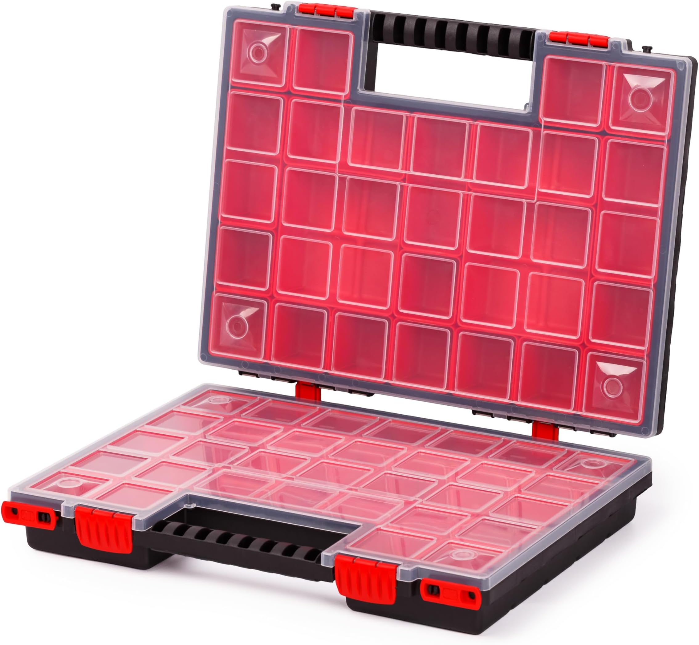 Boîte d'attache double face boîte de pêche compacte 5 + 5 compartiments
