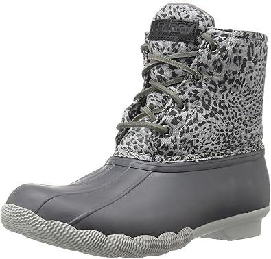 dark grey sperry boots