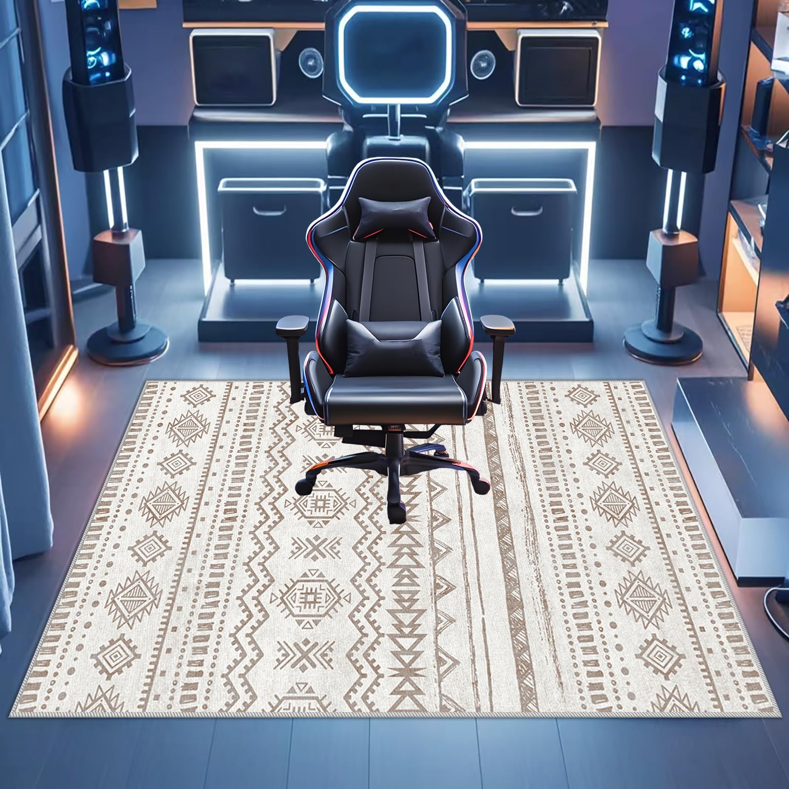 90 x 140 cm Alfombra para Silla de Oficina para Suelos Duros Parquet Laminado y Azulejos Alfombra Gaming Suelo, Alfombrilla Protector Suelo Silla Ruedas, Alfombras de Escritorio