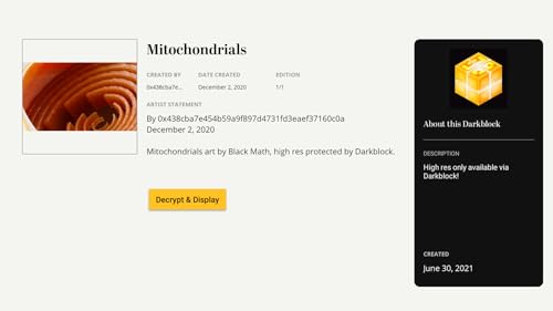 Darkblock - NFT Display