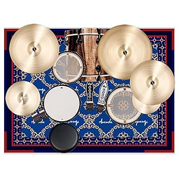 ★TaT@プロフ必読★ドラムマット Amazon | Aucuda ドラムマット,ドラム セット 防音マット