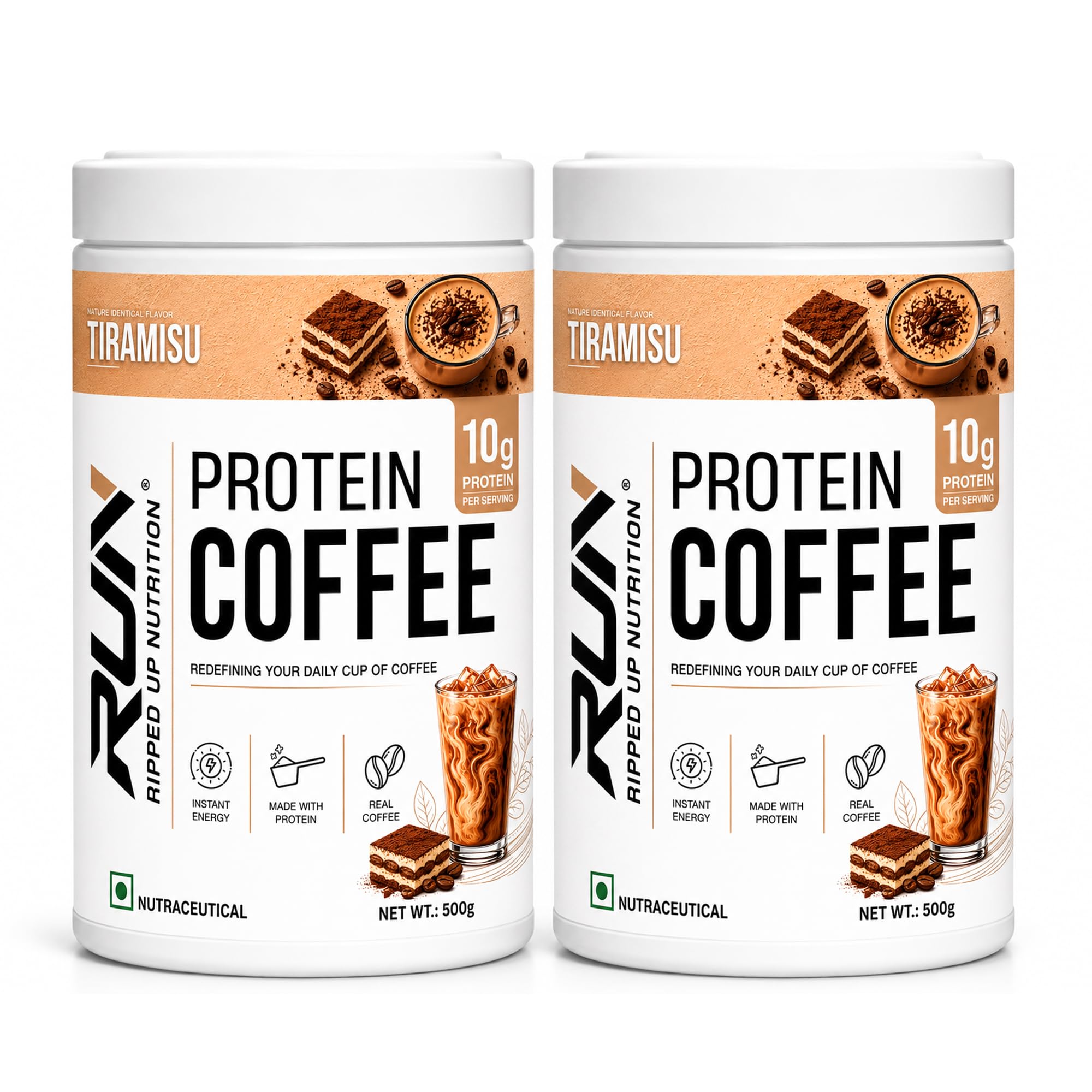 Ripped Up Nutrition Protein Coffee 500g | Over 10g Protein per Serving | Whey Protein Instant Drink | Low Fat & Low Carb | For Men & Women (Hazelnut) — Amazon image 14