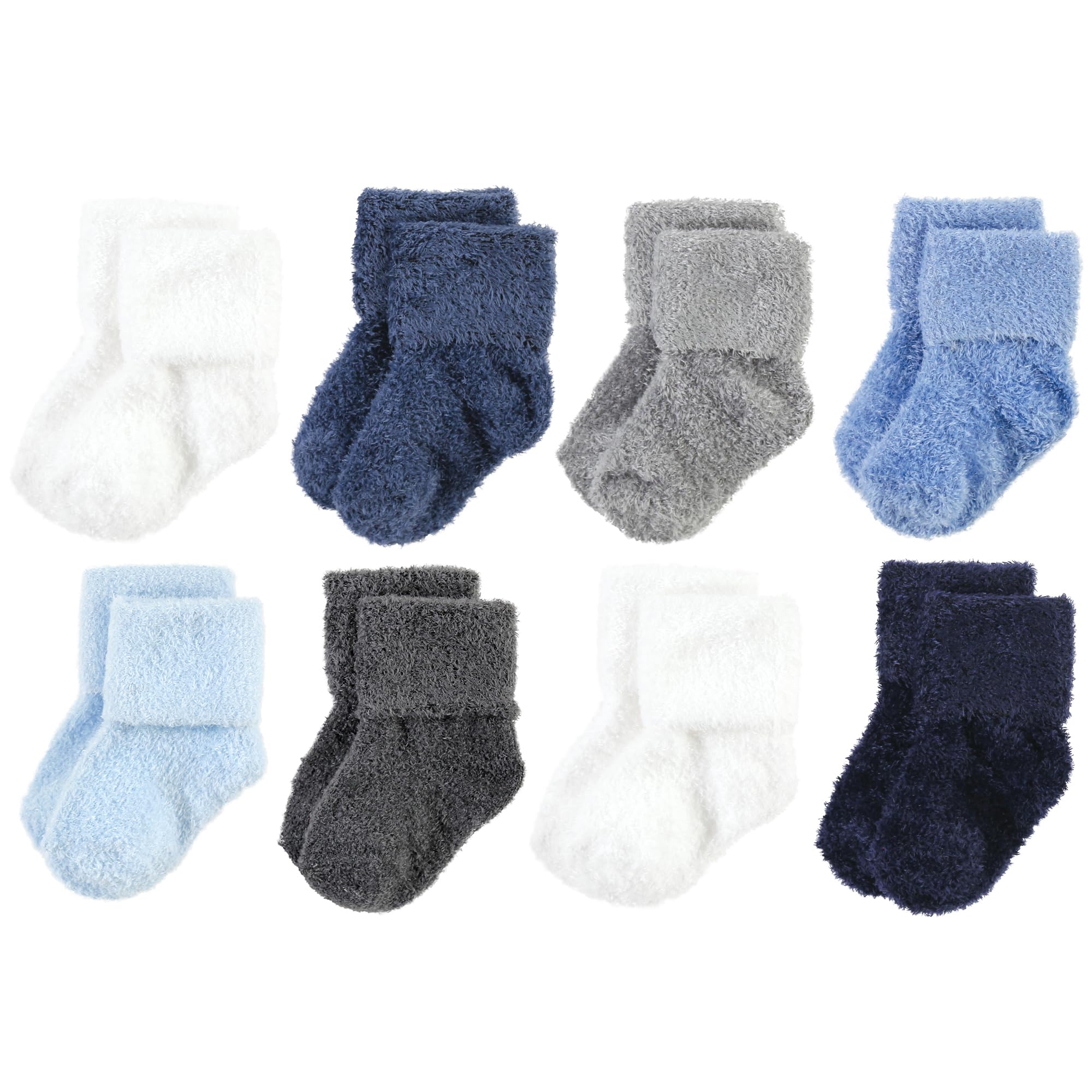 Hudson Baby Baby 8-pack Cotton Rich Newborn and Terry Socks