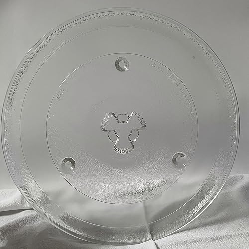 Placa de vidrio de repuesto para microondas de 10 1/2 pulgadas compatible con Hamilton Beach 252100500497, HB-P90D23, plato giratorio de vidrio para