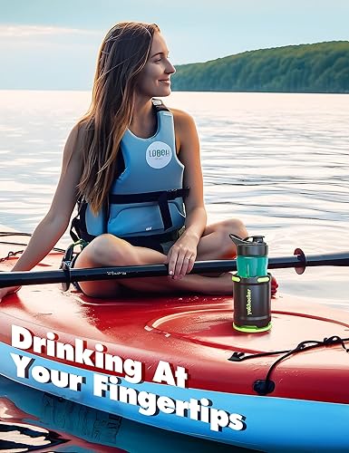 Miniatura 4 de SUP - Portavasos con pestaña de goma, multifuncional y anticaída, soporte para bebidas, accesorios inflables para tabla de remo, incluye soporte de