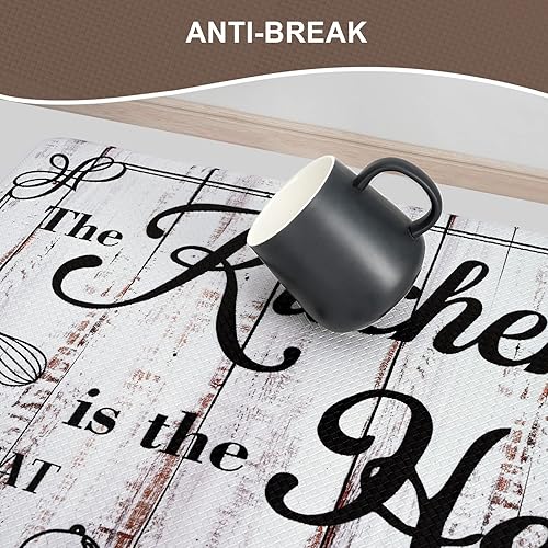 Miniatura 7 de Farmhouse - Juego de 2 tapetes de cocina de espuma viscoelástica impermeables, juego de alfombras y tapetes de cocina personalizados para oficina en