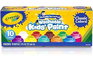 Crayola Washable Kid's Paint-Excellent Paint for Your Kid's Artistic Journey