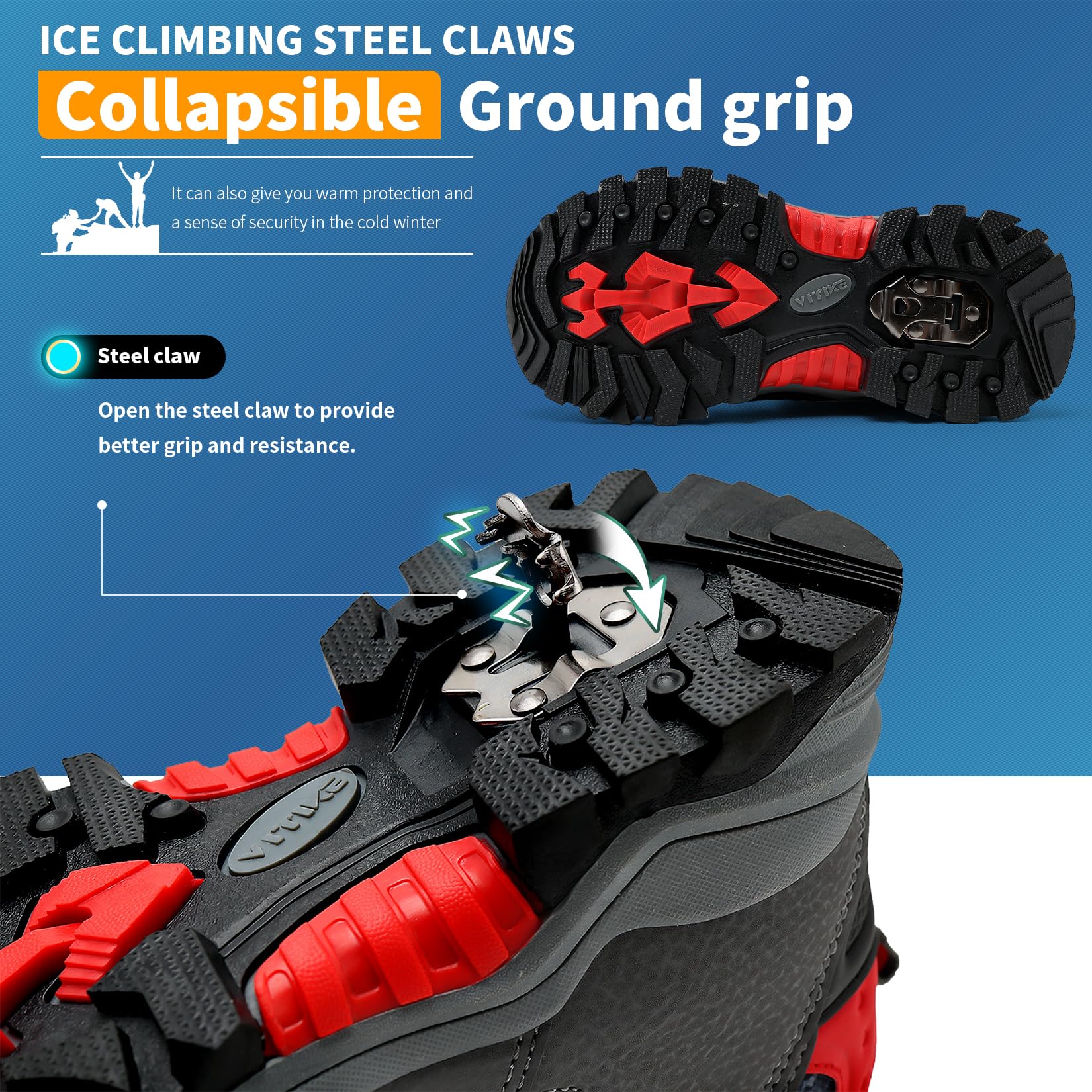 ASHION Jungen Winterschuhe Kinder Winterstiefel gefüttert und wasserdicht – rutschfeste Outdoor Wanderschuhe