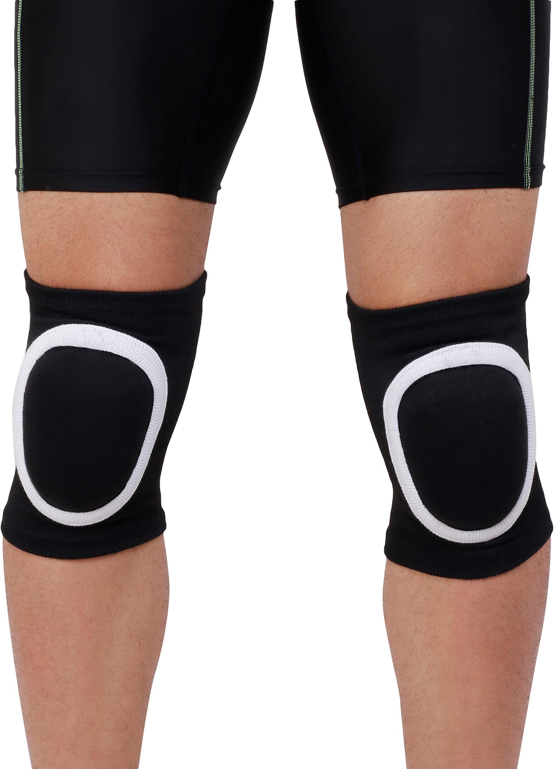 WMX Protective Knee Pads, Thick Sponge Anti-Slip, Collision Avoidance Knee Sleeve- Ideal for Skating, Cycling, Dancing and Other Activities Prone to Knee Injury (Adult, WHITE)