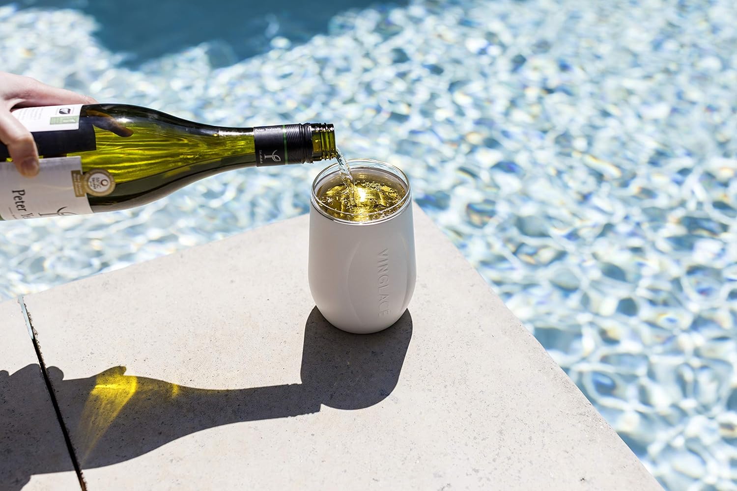 50% оƒƒ Dіѕсоunt Vinglacé Stemless Wine Glass | Stainless Steel Outside, Glass Inside | Includes Spill Proof Lid | Double Walled, Vacuum Insulated | For Hot & Cold Beverage | Holds up to 10 oz | 5” x 3.5” | White