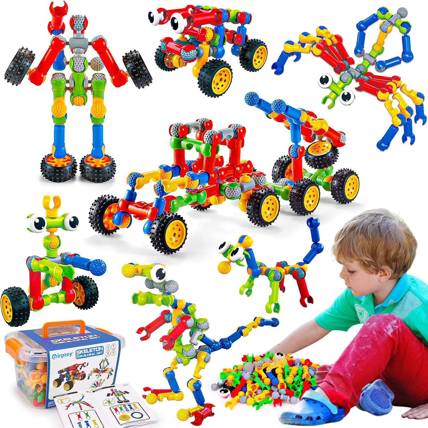 Kids STEM Building Toys for 3 4 5 6 7 8+ Year Old Boy Girl Birthday Gift