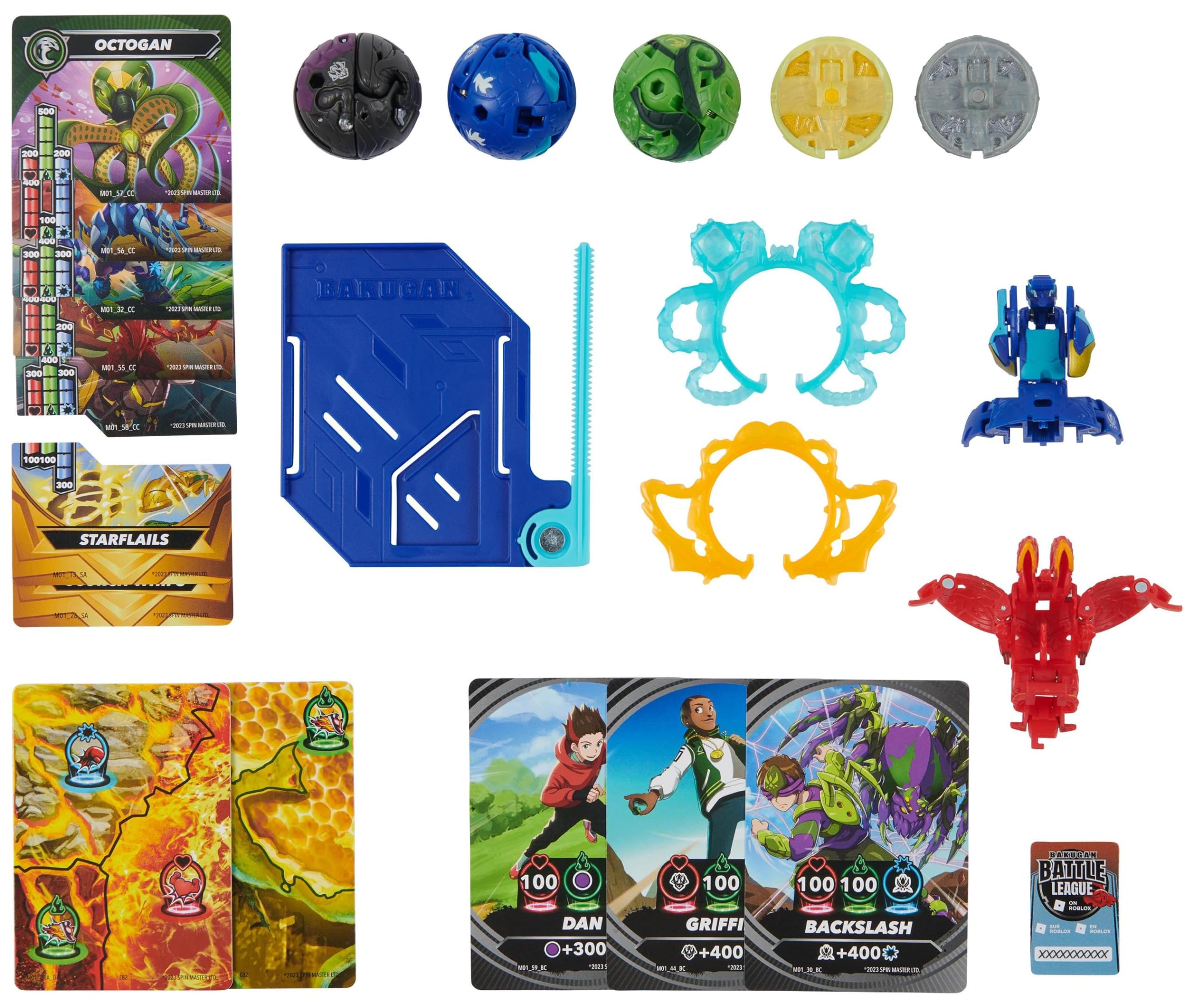 Bakugan 3.0 Battle Pack mit 5 Bällen, individuell zusammenstellbare Actionfiguren mit Charakterkarten zum Sammeln, unterschiedliche Varianten, für Kinder ab 6 Jahren
