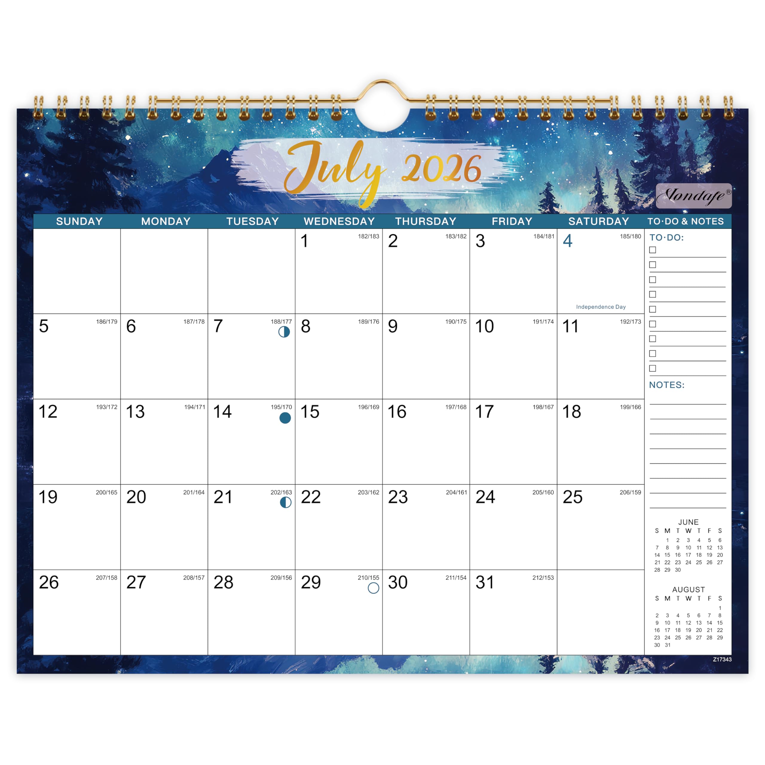Amazon.com: Calendar 2026-2027 - 2026-2027 Wall Calendar, JUL 2026