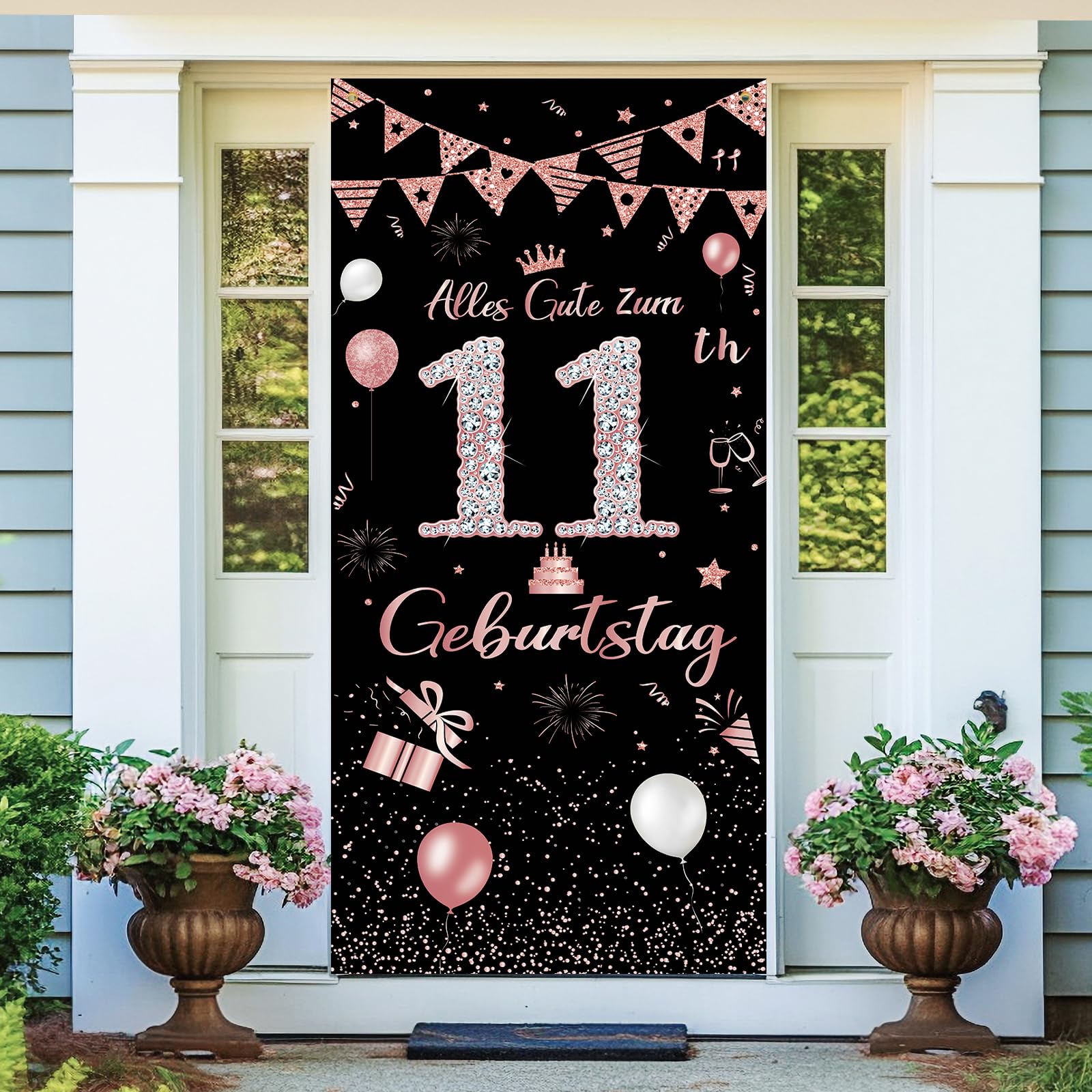 Geburtstag Banner Mann Frau 185 × 90 cm